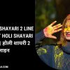 Holi Shayari 2 Line Hindi